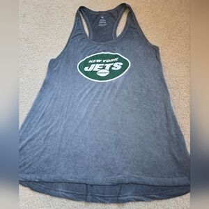 🌈 NFL New York Jets Rayon Gray Tank Top Size Small